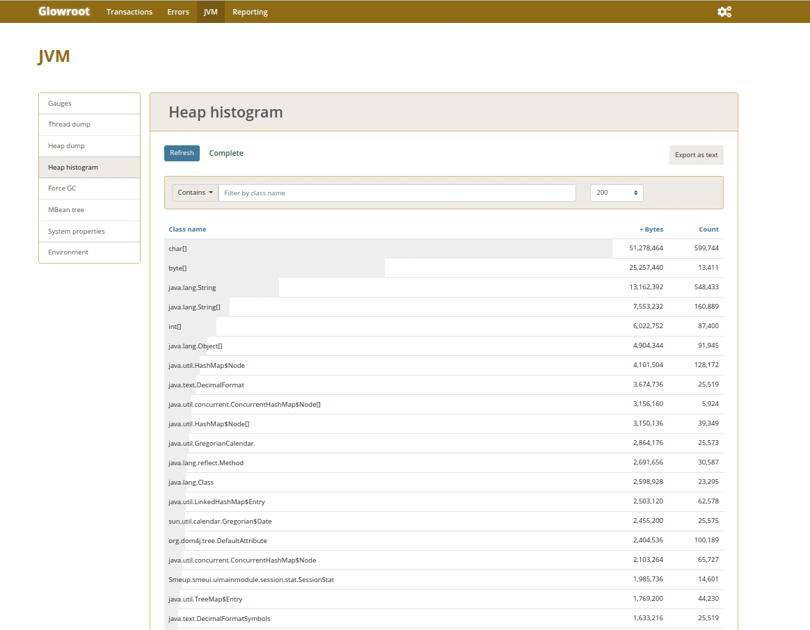 smeup heap histogram smeup provider